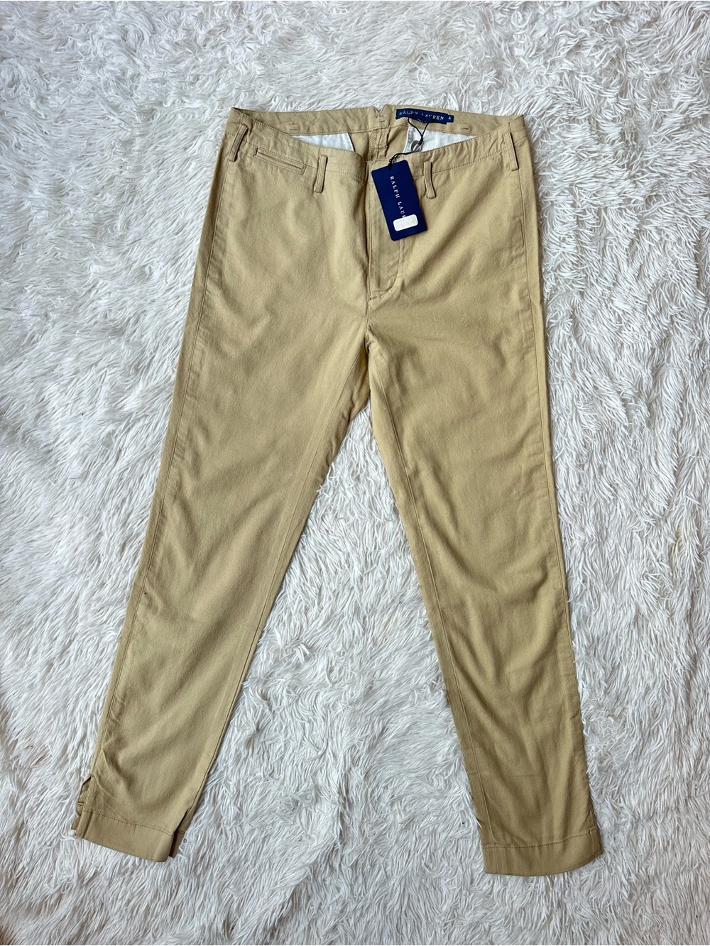 Ralph Lauren Women’s Khaki Slim Chino Pants NWT Sz 4